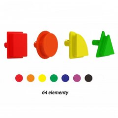 STEAM Geometristen muotojen setti, 64kpl. hinta ja tiedot | Kehittävät lelut | hobbyhall.fi