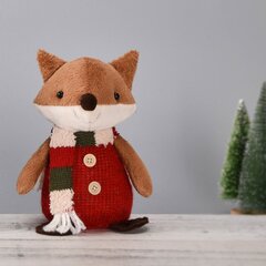 Fox REMY punaisella villapaidalla K17cm hinta ja tiedot | Juhlakoristeet | hobbyhall.fi