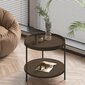 Sohvapöytä CINDY D50xH45cm, melamiini vaalea pähkinä hinta ja tiedot | Sohvapöydät | hobbyhall.fi