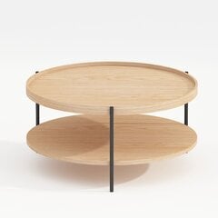 Sohvapöytä CINDY D80xH40cm, melamiinitammi hinta ja tiedot | Sohvapöydät | hobbyhall.fi