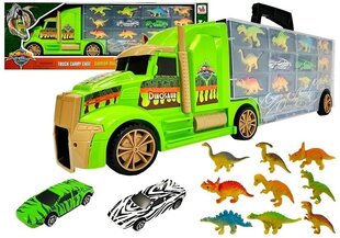 Dinosaurus ja autot rekka 53 cm hinta ja tiedot | Poikien lelut | hobbyhall.fi