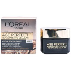 Ravitseva päivävoide L'Oreal Make Up Age Perfect SPF 15 (50 ml) (50 ml) hinta ja tiedot | Kasvovoiteet | hobbyhall.fi