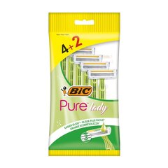 Käsikäyttöinen partakone Bic Purelady (6 uds) hinta ja tiedot | Bic Hygieniatuotteet | hobbyhall.fi