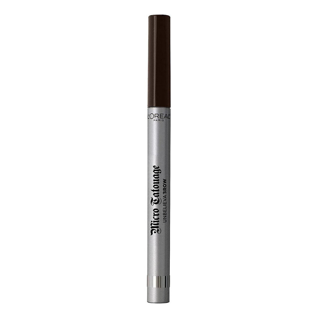 Silmänrajauskynä Unbelievabrow L'Oréal Paris Micro Tatouage Shade 109-ebony hinta ja tiedot | Silmämeikit | hobbyhall.fi