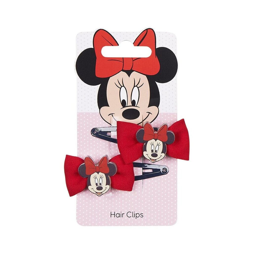 Hair Clips Minnie Mouse Punainen Lasso 2 osaa hinta ja tiedot | Hiustarvikkeet | hobbyhall.fi