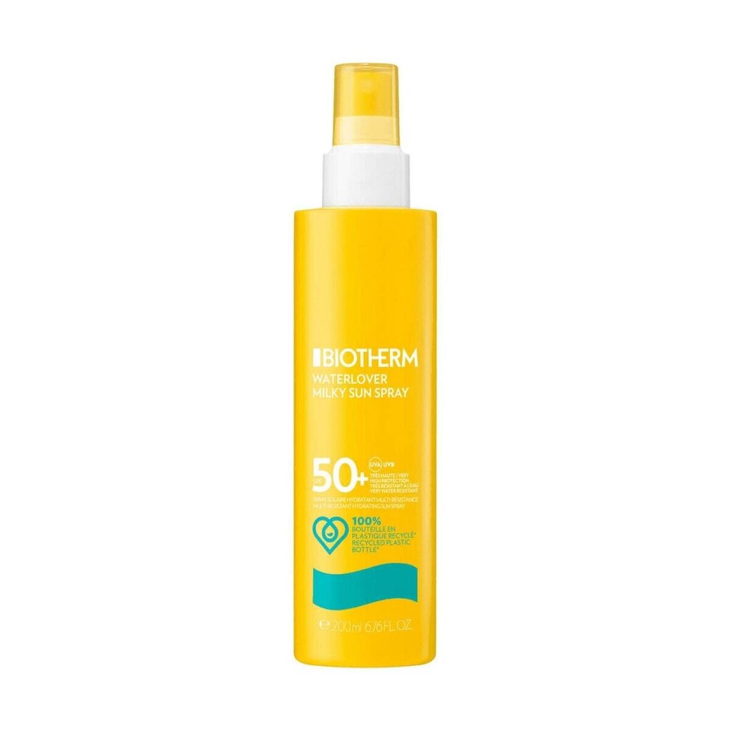 Aurinkosuoja Biotherm Waterlover Milky Spf 50 (200 ml) hinta ja tiedot | Aurinkovoiteet | hobbyhall.fi