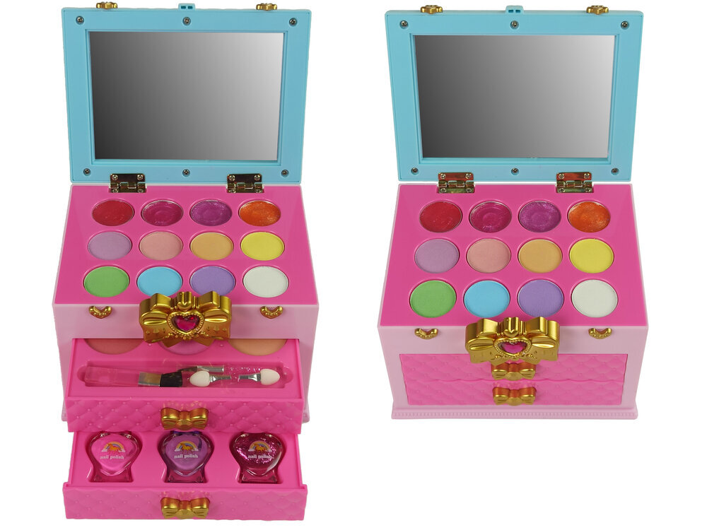 Make-up Beauty Set meikkilaatikko vaaleanpunainen keula hinta ja tiedot | Lasten ja äitiysajan kosmetiikka | hobbyhall.fi