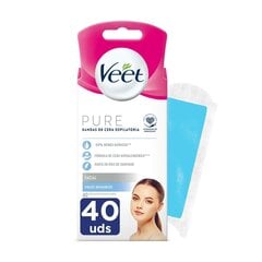 Kasvojen ihokarvanpoistoliuskat Veet Pure herkkä iho (40 osaa) hinta ja tiedot | Veet Hajuvedet ja kosmetiikka | hobbyhall.fi