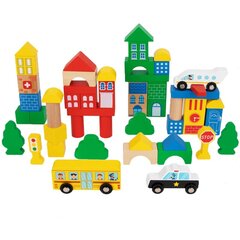 Tooky Toy City puupalikat, 50 kpl. hinta ja tiedot | LEGOT ja rakennuslelut | hobbyhall.fi