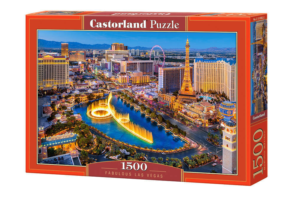 Castorland Fabulous Las Vegas palapeli, 1500 palaa hinta ja tiedot | Palapelit | hobbyhall.fi