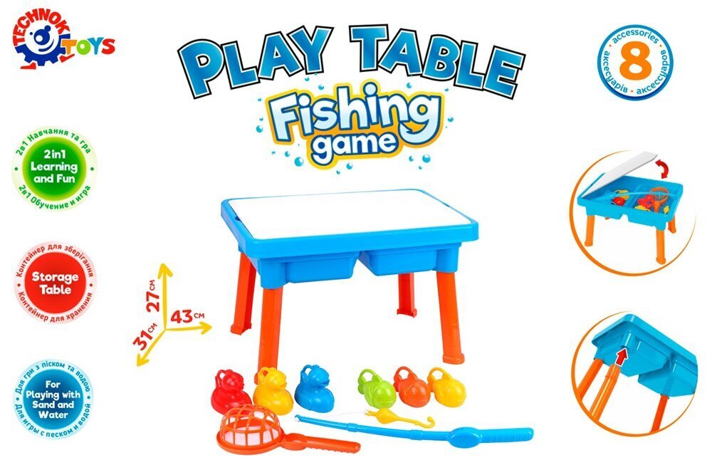 Play Table 2in1 kalastuspöytä hinta ja tiedot | Kehittävät lelut | hobbyhall.fi