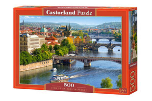 Castorland View of Bridges in Prague, 500 kpl hinta ja tiedot | Palapelit | hobbyhall.fi