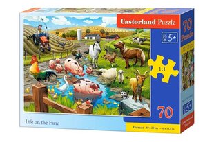 Castorland Elämää maatilalla palapeli, 70 palaa hinta ja tiedot | Palapelit | hobbyhall.fi