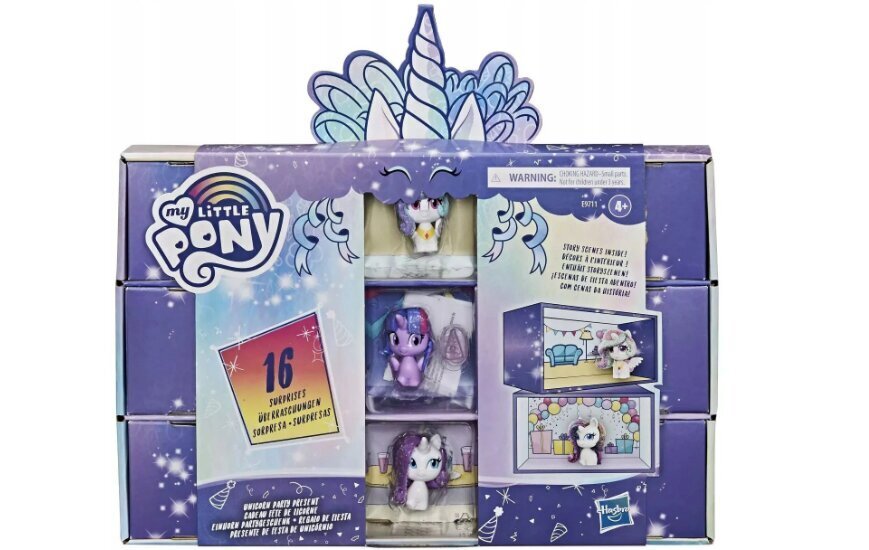 Figuurisetti Hasbro My Little Pony Unicorn Party + pehmotyyny Cat, 50 cm hinta ja tiedot | Tyttöjen lelut | hobbyhall.fi