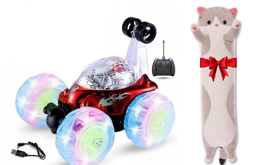 Leluauto Twister Acrobat + pehmotyyny Cat, 50 cm hinta ja tiedot | Poikien lelut | hobbyhall.fi