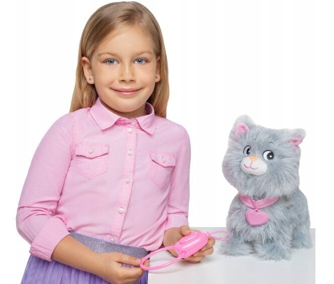 Interaktiivinen kissanpentu Natalia + pehmotyyny Cat, 50 cm hinta ja tiedot | Tyttöjen lelut | hobbyhall.fi