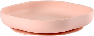 Beaba-lautanen liukumattomalla pohjalla, vaaleanpunainen, 4kk+ hinta ja tiedot | Vauvan ja lasten astiat | hobbyhall.fi