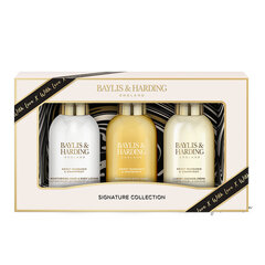 Lahjasetti naisille Baylis & Harding Sweet Mandarin & Grapefruit Luxury Bathing Mini Treats: vartalopesu 100 ml + suihkuvoide 100 ml + käsi- ja vartalomaito 100 ml hinta ja tiedot | Suihkusaippuat ja suihkugeelit | hobbyhall.fi