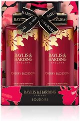 Lahjasetti naisille Baylis & Harding Boudiore Cherry Blossom Luxury Hand Care: käsienpesu 300 ml + käsi- ja vartalomaito 300 ml hinta ja tiedot | Vartalovoiteet ja -emulsiot | hobbyhall.fi