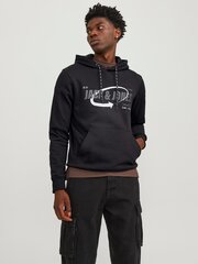 Jack & Jones Miesten ollegepaita 12245714*02, musta 5715503961899 hinta ja tiedot | Miesten puserot ja hupparit | hobbyhall.fi