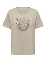 JDY naisten T-paita 15309691*01, beige 5715506398432 hinta ja tiedot | Naisten T-paidat | hobbyhall.fi