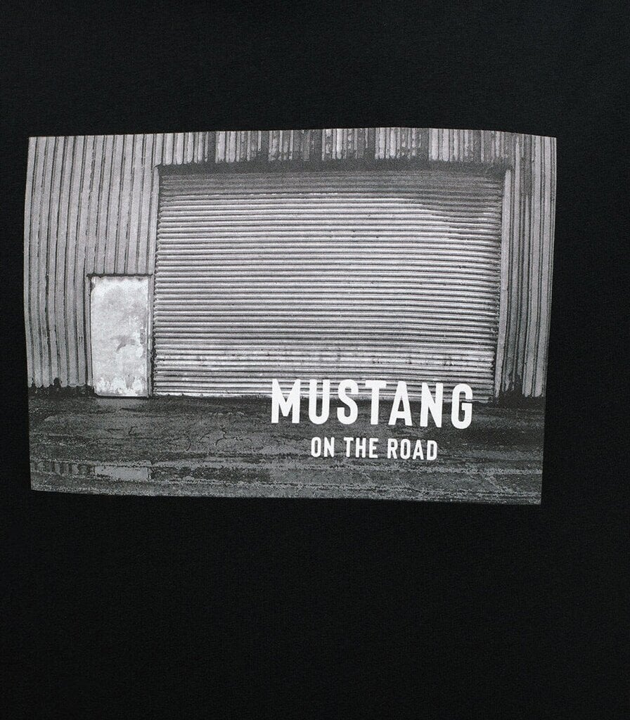 Mustang miesten T-paita 1014452*4142, musta 4058823560764 hinta ja tiedot | Miesten T-paidat | hobbyhall.fi