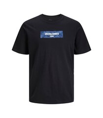 Jack & Jones miesten T-paita 12246995*01, musta 5715501610843 hinta ja tiedot | Miesten T-paidat | hobbyhall.fi