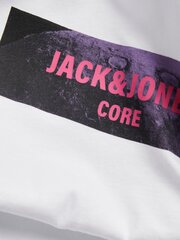 Jack & Jones miesten T-paita 12246995*03, valkoinen 5715501610768 hinta ja tiedot | Miesten T-paidat | hobbyhall.fi