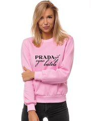 Naisten vaaleanpunainen pusero Prada JS/W01-52996-XXL hinta ja tiedot | Naisten hupparit, collegepaidat ja villapaidat | hobbyhall.fi