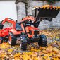 Suuri minitraktori perävaunulla ja lapiolla - Falk Kubota, punainen hinta ja tiedot | Poikien lelut | hobbyhall.fi