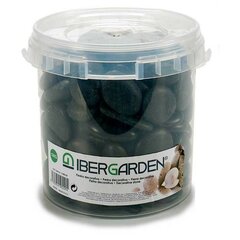 Koristeelliset kivet Medium Musta 3 Kg (4 osaa) hinta ja tiedot | Verhoilukivet | hobbyhall.fi