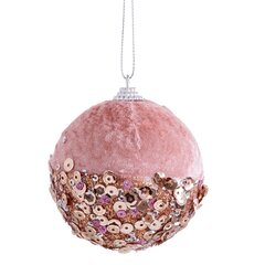 Joulupallot Pinkki Kullattu 8 x 8 x 8 cm (6 osaa) hinta ja tiedot | Joulukuusen koristeet | hobbyhall.fi