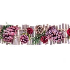 Joulukoriste Punainen Monivärinen Rottinki 50 x 10 x 6 cm hinta ja tiedot | Bigbuy Christmas Joulu | hobbyhall.fi