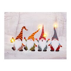 Taulu Joulu Monivärinen Puu Kangas 40 x 30 x 18 cm hinta ja tiedot | Taulut | hobbyhall.fi