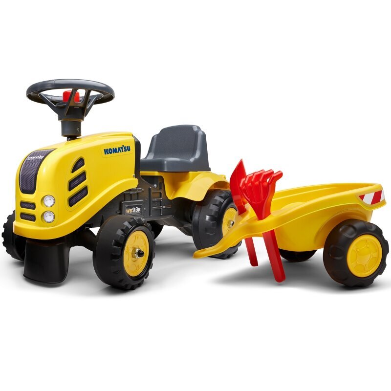 Falk Baby Komatsu traktori, keltainen hinta ja tiedot | Vauvan lelut | hobbyhall.fi