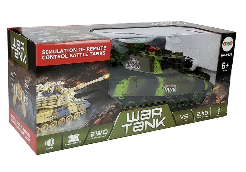 Kauko-ohjattava tankki, vihreä hinta ja tiedot | Poikien lelut | hobbyhall.fi