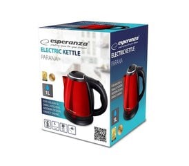 Vedenkeitin Esperanza EKK128R 1,0L 1350W hinta ja tiedot | Vedenkeittimet | hobbyhall.fi