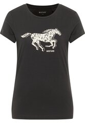 Mustang naisten T-paita 1014477*4137, musta 4058823563604 hinta ja tiedot | Naisten T-paidat | hobbyhall.fi