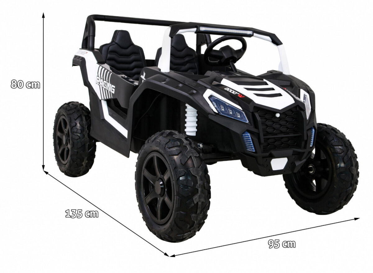 Buggy ATV STRONG Racing ATV STRONG Racing, valkoinen hinta ja tiedot | Lasten sähköautot | hobbyhall.fi