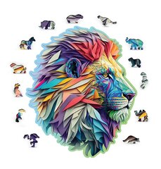 Puinen palapeli Modern Lion, 250 palaa hinta ja tiedot | Palapelit | hobbyhall.fi