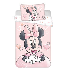 Disney Minnie Powder pink Lasten vuodevaatesetti (small) 100×135 cm, 40×60 cm hinta ja tiedot | Vuodevaatteet lapsille | hobbyhall.fi