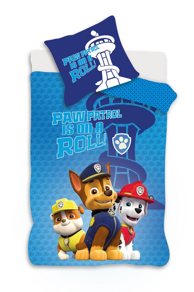 Paw Patrol Roll Lasten vuodevaatesetti (small) 100×135 cm, 40×60 cm hinta ja tiedot | Vuodevaatteet lapsille | hobbyhall.fi