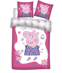 Peppa Pig Flowers (small) 100×135 cm, 40×60 cm hinta ja tiedot | Vuodevaatteet lapsille | hobbyhall.fi