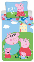 Peppa Pig House Lasten vuodevaatesetti (small) 100×135 cm, 40×60 cm hinta ja tiedot | Vuodevaatteet lapsille | hobbyhall.fi