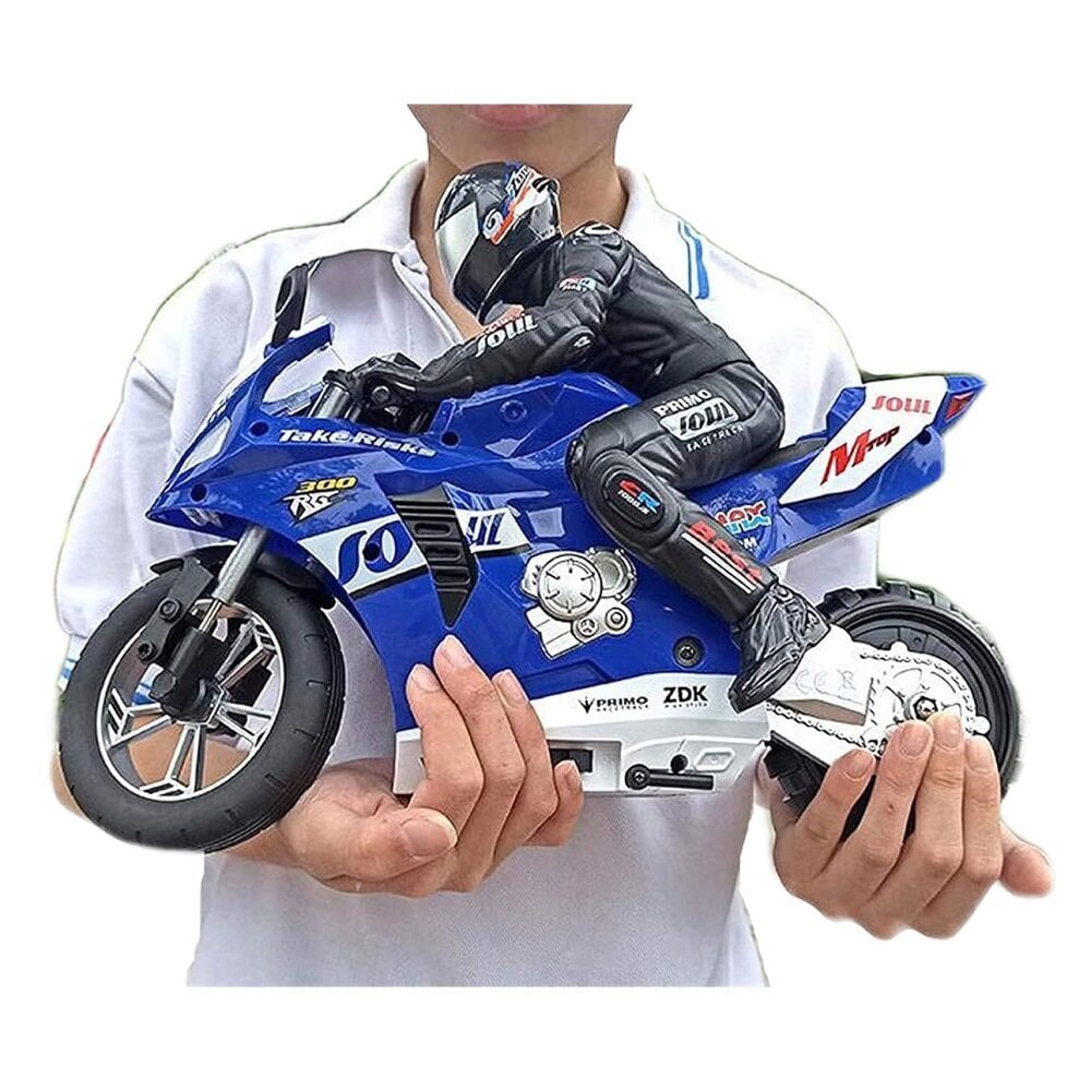 RC Stunt moottoripyörä 6-akselisella gyroskoopilla, sininen hinta ja tiedot | Poikien lelut | hobbyhall.fi