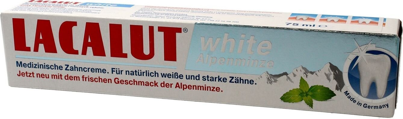 Hammastahna Lacalut White, 75 ml hinta ja tiedot | Suuhygienia | hobbyhall.fi