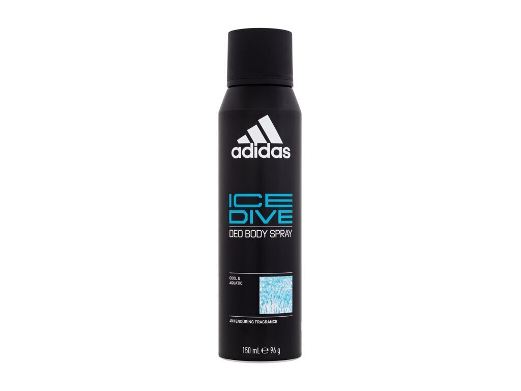 Spraydeodorantti miehille Adidas Ice Dive 150 ml hinta ja tiedot | Deodorantit | hobbyhall.fi