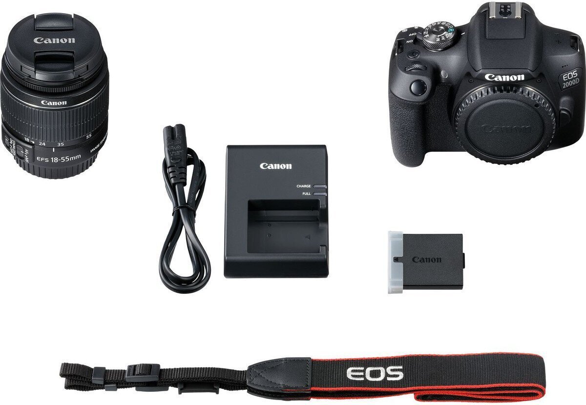 Canon EOS 2000D + 18-55mm IS II Kit hinta ja tiedot | Kamerat | hobbyhall.fi