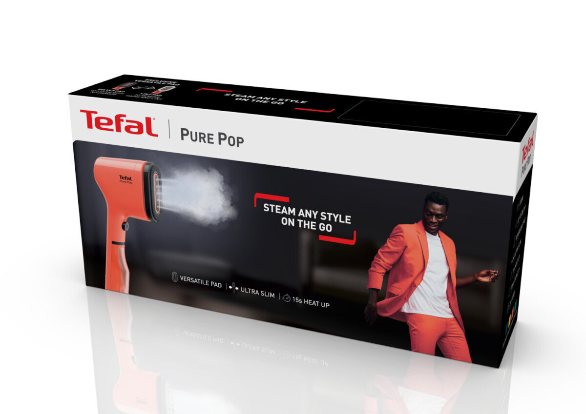 Tefal Pure Pop, punainen hinta ja tiedot | Vaatehöyrystimet | hobbyhall.fi