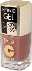 Geelikynsilakka Delia Cosmetics Coral Hybrid Gel, 43, 11 ml hinta ja tiedot | Kynsilakat ja kynsienhoitotuotteet | hobbyhall.fi